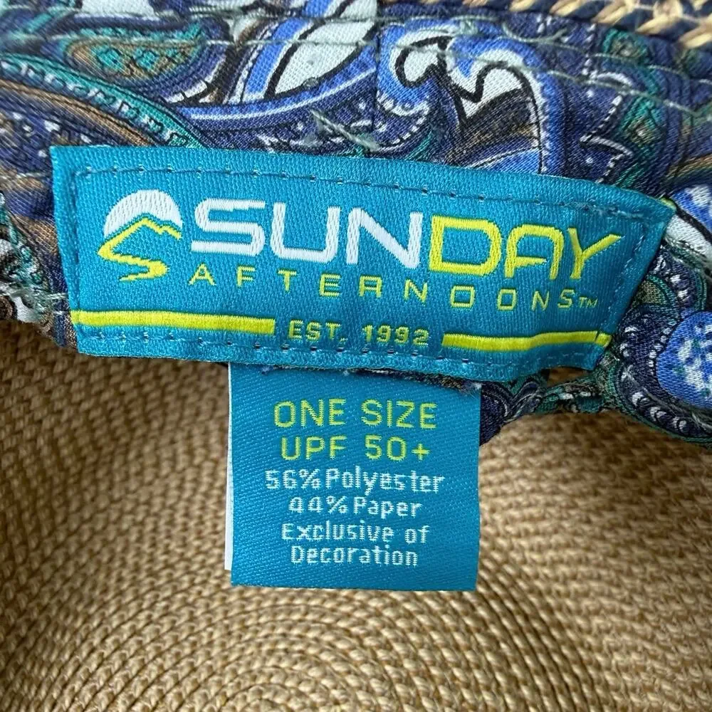 Sunday Afternoons UPF 50+ Wide Brim Sun Hat One Size Beige Packable